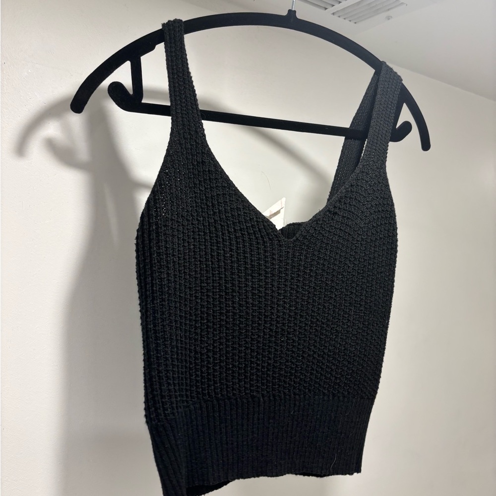Vintage Anne Gales Black Knit Women's Top